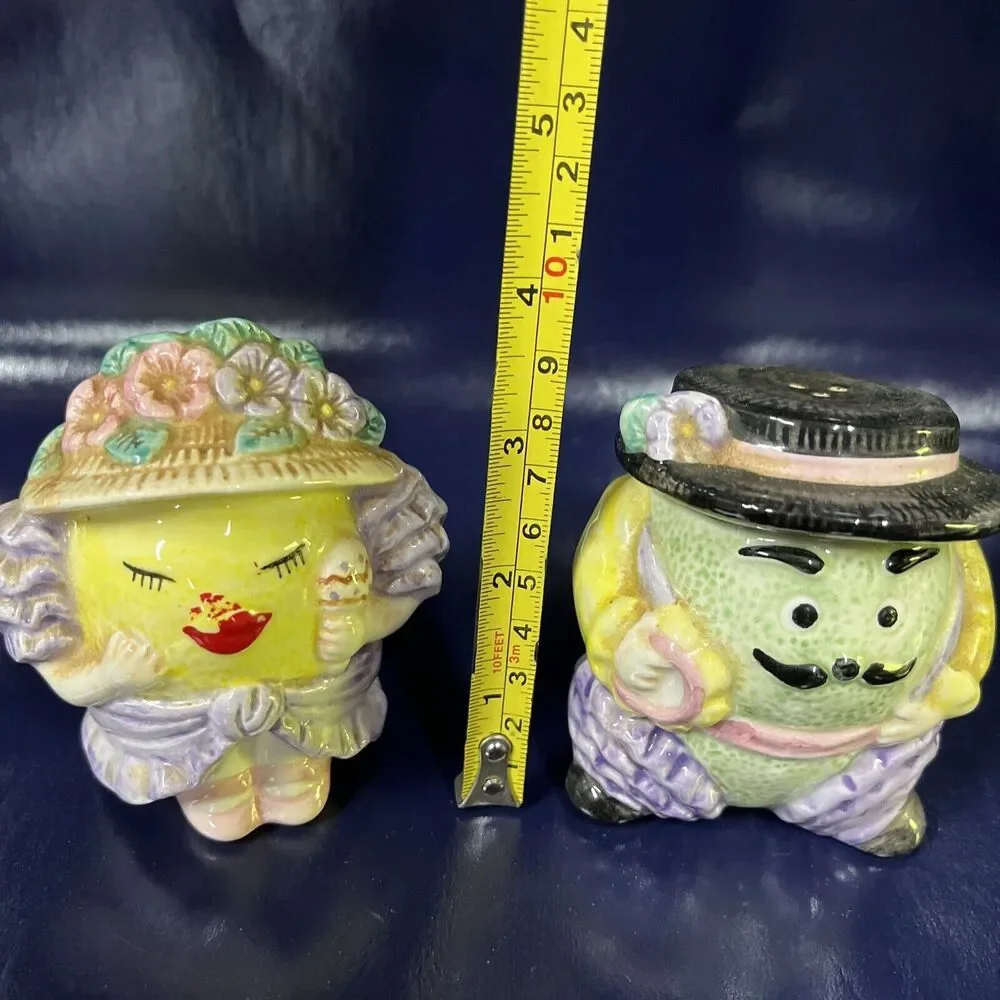 VTG OCI Omnibus Sri Lanka Lemon and Lime Mariachi Salt and Pepper Shakers Unused